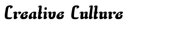 Creative Culture font preview